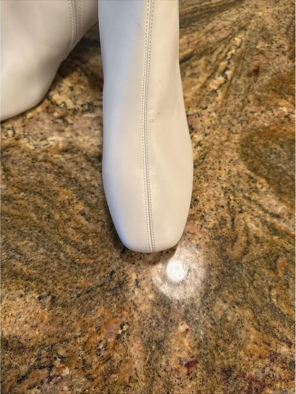 Journee Collection White Booties Size 10 Man Made Material